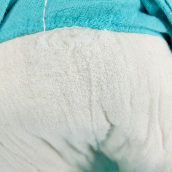 Aqua Turquoise Quilted Colorful Boho Unique Padded Srandard Backslip Pillowcase - Picture 3 of 7